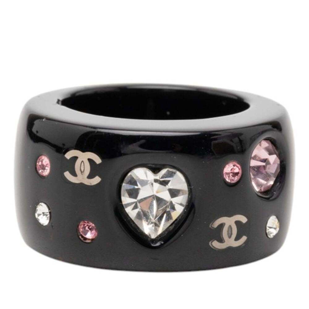 CHANEL Black Logo Ring - Picture 1 of 4